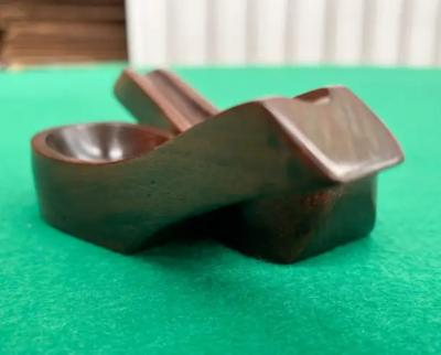 Jean Gillon 1960s Brazilian Modern Pipe Holder in Rosewood by Jean Gillon