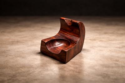 Jean Gillon Brazilian Mid Century Modern Pipe Holder in Rosewood Jean Gillon 1960s
