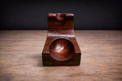 Jean Gillon Brazilian Mid Century Modern Pipe Holder in Rosewood Jean Gillon 1960s