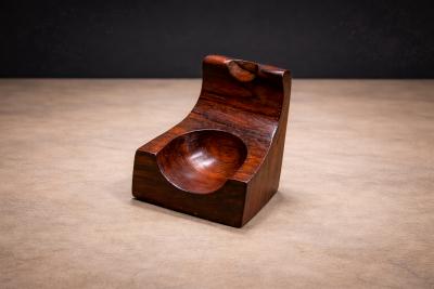 Jean Gillon Brazilian Mid Century Modern Pipe Holder in Rosewood Jean Gillon 1960s