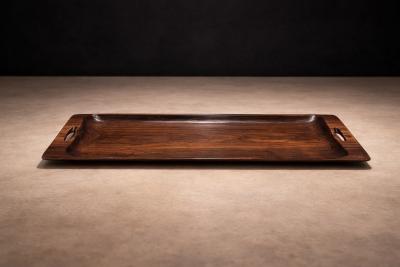 Jean Gillon Brazilian Mid Century Modern Tray in Rosewood Jean Gillon 1960s