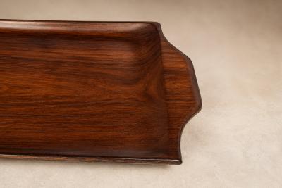 Jean Gillon Brazilian Modern Serving Tray in Jacarand by Jean Gillon for WoodArt