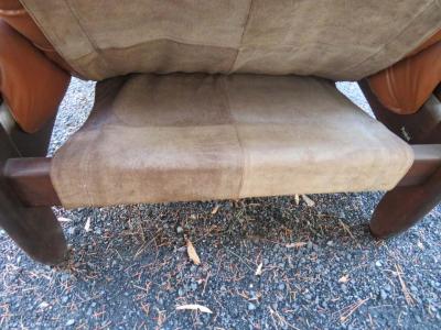 Jean Gillon Fabulous Brazilian Rosewood Jean Gillon Lounge Chair and Ottoman for Probel