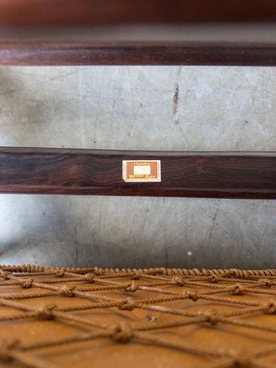 Jean Gillon Jangada Chair Ottoman by Jean Gillon for Italma Wood Art