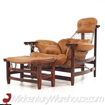 Jean Gillon Jean Gillon Jangada Mid Century Brazilian Rosewood and Leather