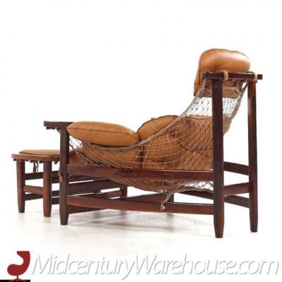 Jean Gillon Jean Gillon Jangada Mid Century Brazilian Rosewood and Leather