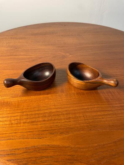 Jean Gillon Pair of Brazilian Modern Bowl in Hardwood by Jean Gilon for WoodArt Brazil