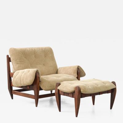 Jean Gillon Rodeio Armchair by Jean Gillon Brazilian Hardwood Brazilian Midcentury