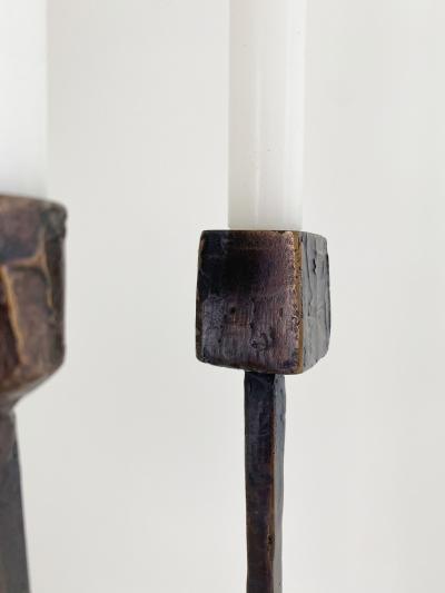 Jean Grisoni JEAN GRISONI BRONZE CANDLESTICKS