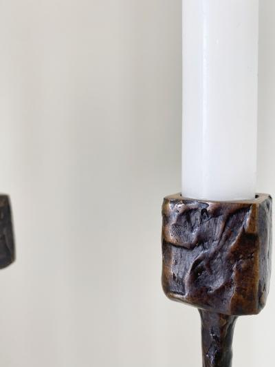 Jean Grisoni JEAN GRISONI BRONZE CANDLESTICKS