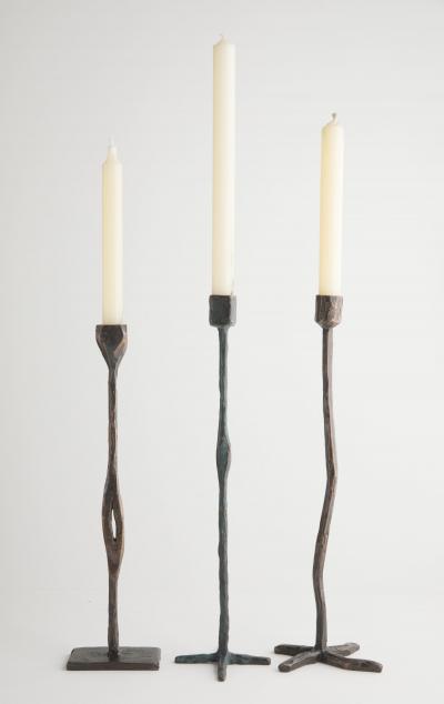 Jean Grisoni SERIES OF 6 CANDLEHOLDERS