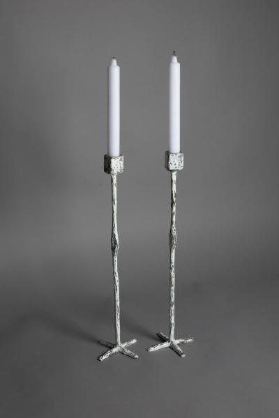 Jean Grisoni SERIES OF 6 CANDLEHOLDERS