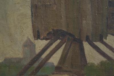 Jean Joseph Allaert Windmill in Flanders Large Oil on Canvas Belgium 1900