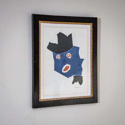 Jean Joseph Sanfourche Jean Joseph Sanfourche France 1929 2010 Blue Head dated 1972