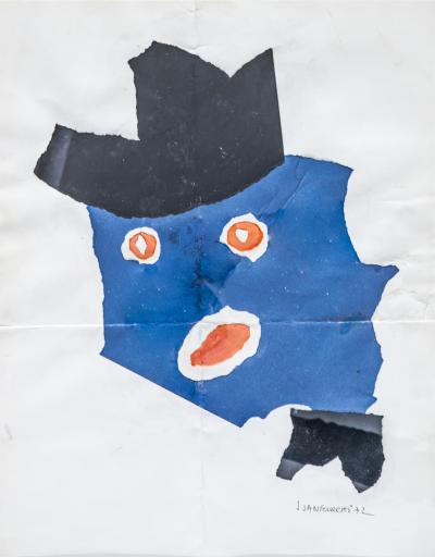 Jean Joseph Sanfourche Jean Joseph Sanfourche France 1929 2010 Blue Head dated 1972