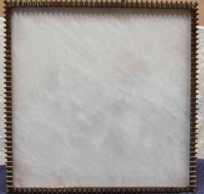 Jean Karajian Bronze Alabaster Custom Chandelier