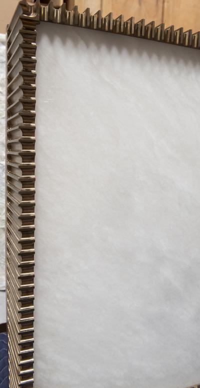 Jean Karajian Bronze Alabaster Custom Chandelier