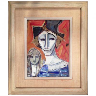 Jean Le Guennec Watercolor and Gouache Portrait