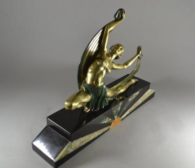 Jean Lormier Large Art Deco Bronze Dancer by Jean Lormier Art Deco Collection