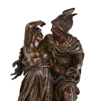 Jean Louis Gregoire Bronze sculpture of Perseus and Andromeda by Gr goire