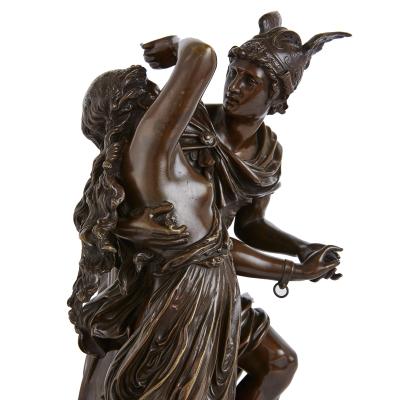 Jean Louis Gregoire Bronze sculpture of Perseus and Andromeda by Gr goire