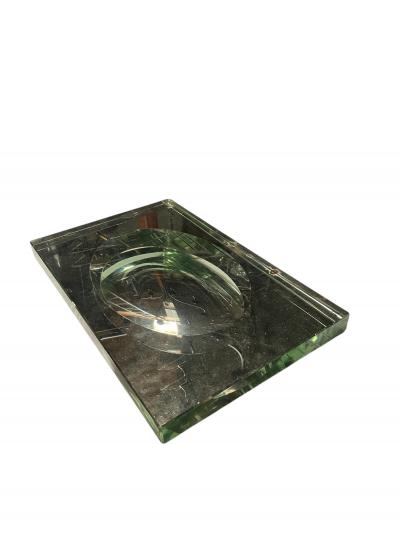 Jean Luce 1930s Saint Gobain glass vide poche attributed to Jean Luce