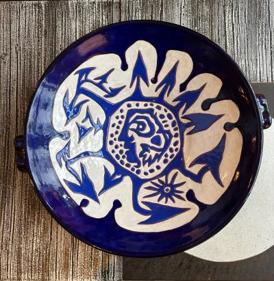 Jean Lurcat Jean Lurc at Ceramic Plate by Jean Lur at Sant vi ens France 1950s