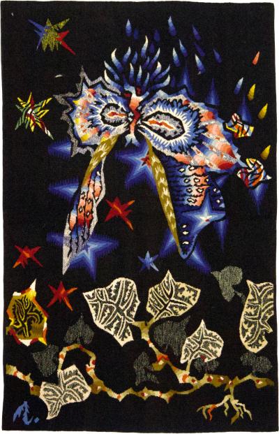 Jean Lurcat Jean Lurc at Mid century signed French Tapestry Jean Lur at 26 x 40 