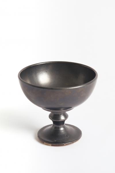 Jean Marais Black Ceramic Bowl by Jean Marais