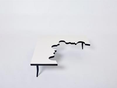 Jean Marais Jean Marais iron wood coffee table Hommage a Jean Cocteau 1972