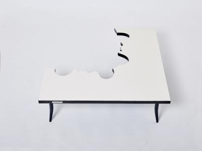 Jean Marais Jean Marais iron wood coffee table Hommage a Jean Cocteau 1972