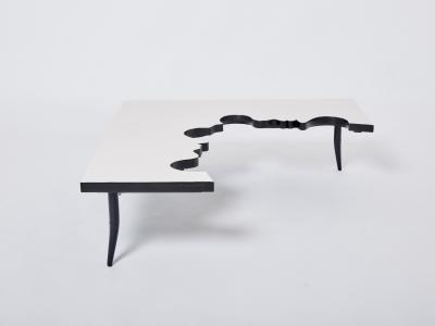 Jean Marais Jean Marais iron wood coffee table Hommage a Jean Cocteau 1972