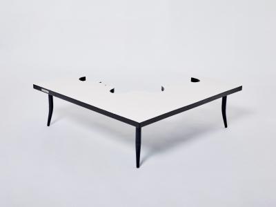 Jean Marais Jean Marais iron wood coffee table Hommage a Jean Cocteau 1972