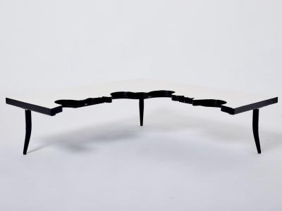 Jean Marais Jean Marais iron wood coffee table Hommage a Jean Cocteau 1972