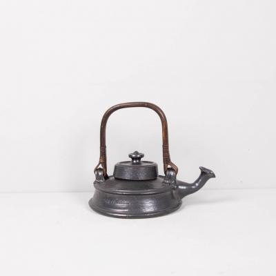 Jean Marais Large Jean Marais teapot black enamelled ceramic France