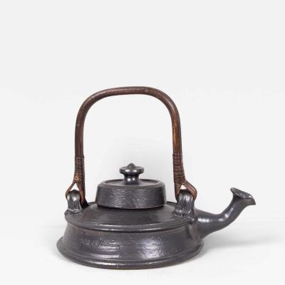 Jean Marais Large Jean Marais teapot black enamelled ceramic France