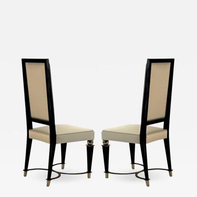 Jean Maurice Rothschild Jean Maurice Rotschild pair of chicest dinning chairs