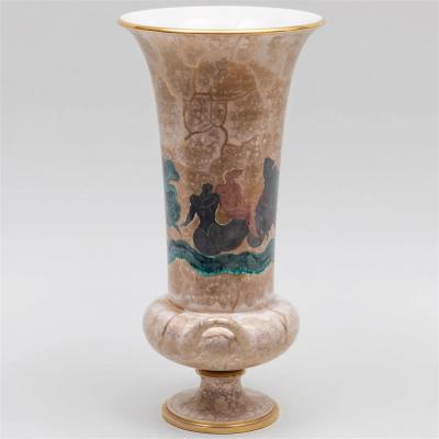 Jean Mayodon Large Art Deco Sevres Porcelain Vase by Jean Mayodon