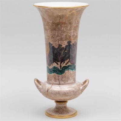 Jean Mayodon Large Art Deco Sevres Porcelain Vase by Jean Mayodon