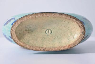 Jean Mayodon Rare Art Deco Period Ceramic Moon Flask by Jean Mayodon