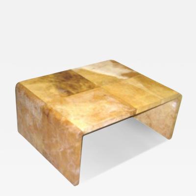 Jean Michel Frank 1 French Mid Century Parchment Coffee Tables Style ofJean Michel Frank