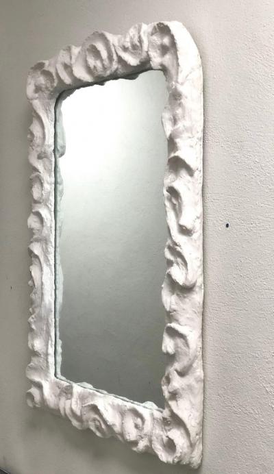 Jean Michel Frank 2 French Mid Century Modern Plaster Mirrors Style Giacometti Jean Michel Frank
