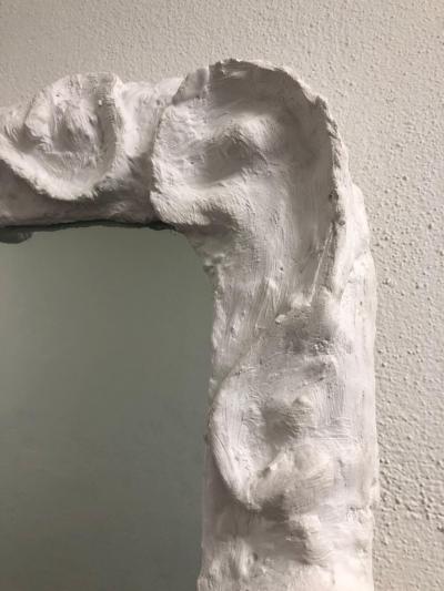 Jean Michel Frank 2 French Mid Century Modern Plaster Mirrors Style Giacometti Jean Michel Frank