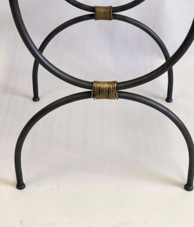 Jean Michel Frank 2 Pairs French Modern Neoclassical Iron Bench Luggage Racks Jean Michel Frank