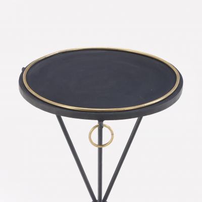 Jean Michel Frank A Gueridon style iron bronze drinks table in the manner of Jean Michel Frank 