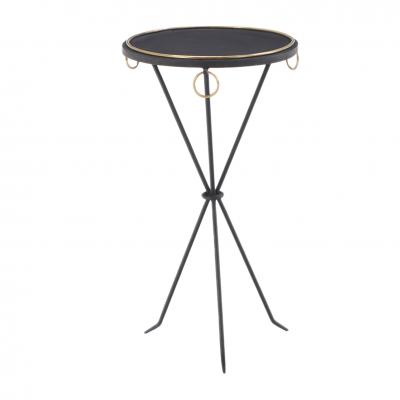 Jean Michel Frank A Gueridon style iron bronze drinks table in the manner of Jean Michel Frank 
