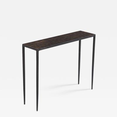 Jean Michel Frank A Mica Wrought Iron Console Table in the manner of Jean Michel Frank 