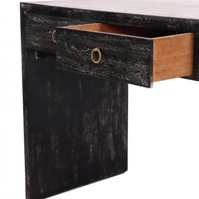 Jean Michel Frank A Minimalist Art Deco style Dark Cerused Oak Writing Desk 