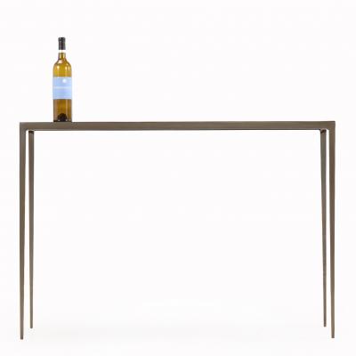 Jean Michel Frank A Pair of Bronze Wash Iron Console Tables in the manner of Jean Michel Frank 