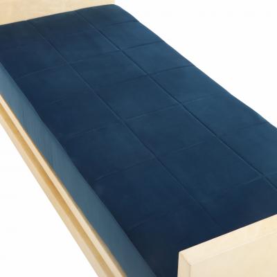 Jean Michel Frank A Parchment Covered Daybed Bench in the manner of Jean Michel Frank